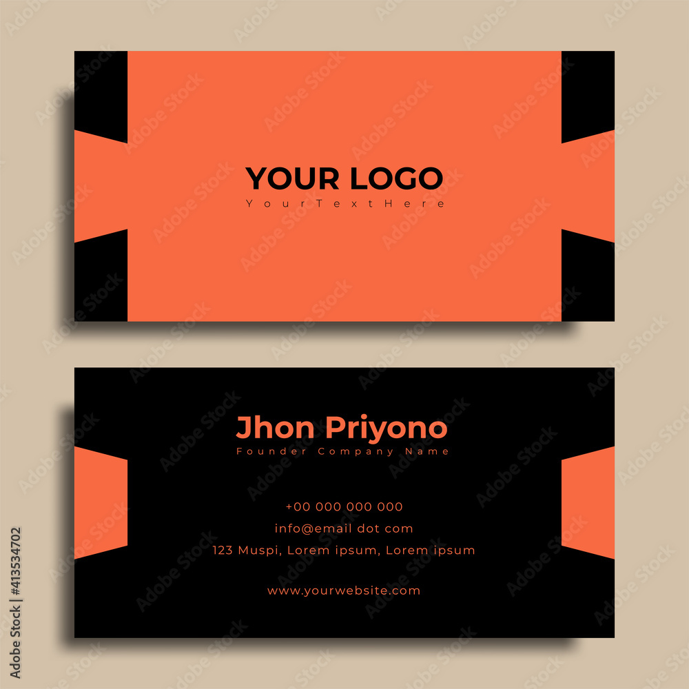 Business Card Template Double sided, modern creative Business Card