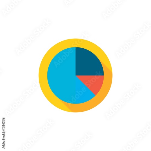 Free Download colored flat chart icon. information modern vector illustration. Pixel Perfect - GFXLoad