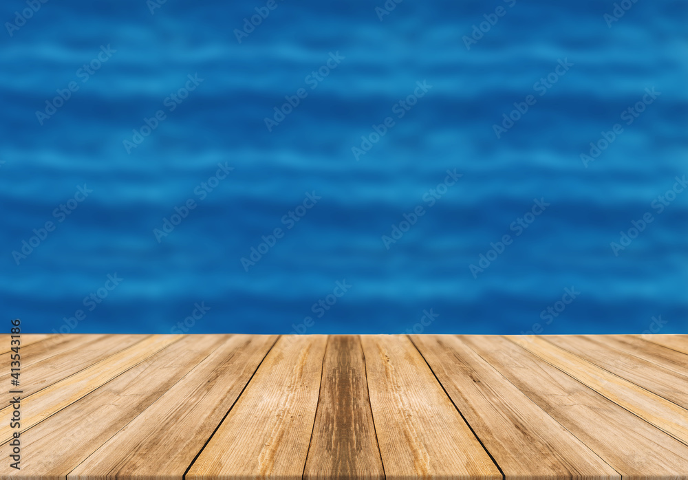wooden-board-empty-table-blurred-background-waves wooden-board-empty-table-blurred-background-waves