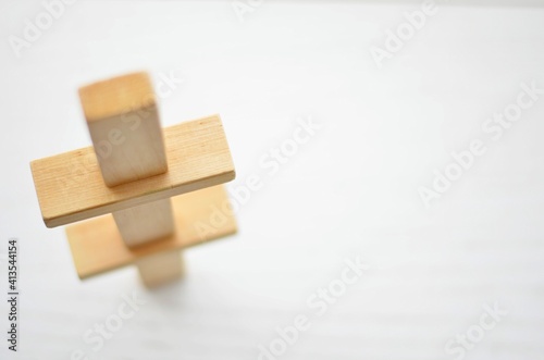 cube, strategy, work, building, steps, top, ladder, support, white, isolated, brown, close-up, tree