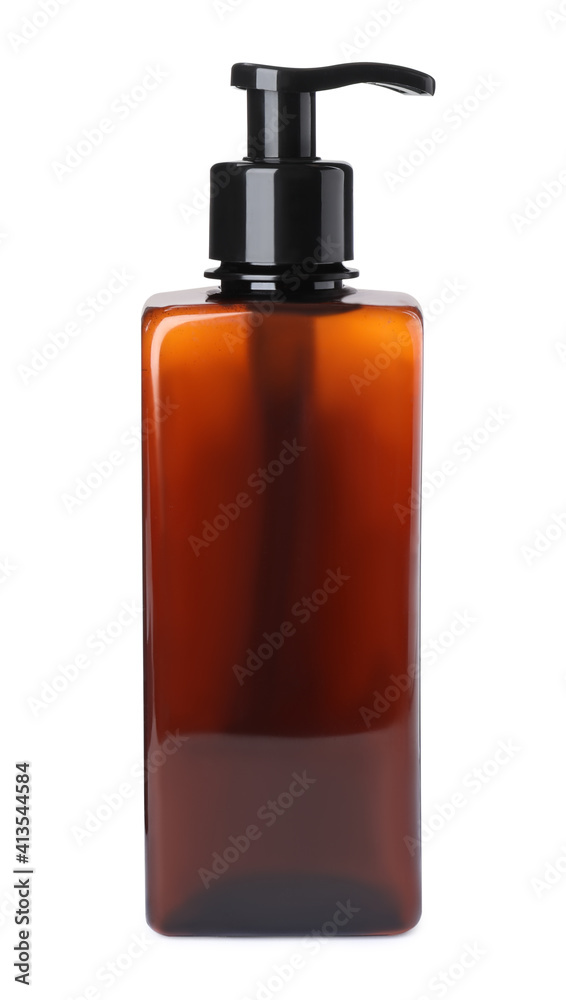Dispenser bottle isolated on white. Men's cosmetics Dispenser bottle isolated on white. Men's cosmetics