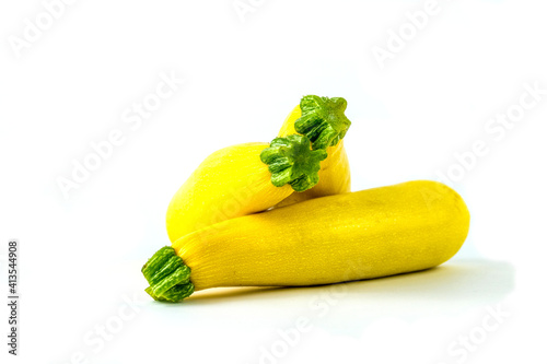 Billede på lærred courgette sur fond blanc