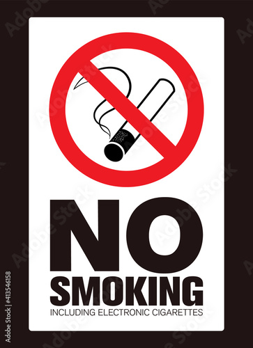 No smoking cigarette sign. EPS 10 vector illustration. CMYK redy to print.