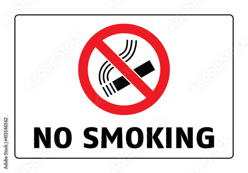 No smoking cigarette sign. EPS 10 vector illustration. CMYK redy to print.