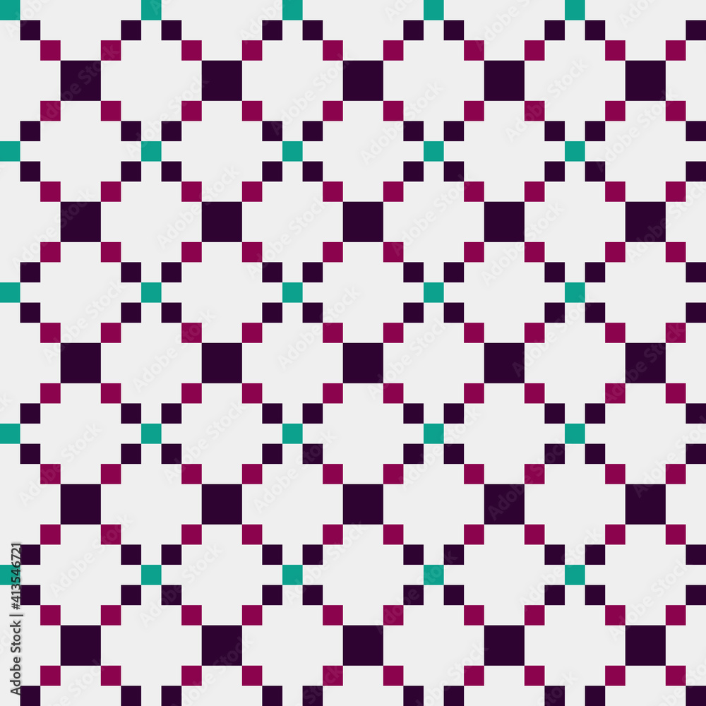 Fototapeta premium Abstract Cross Pattern generative computational art illustration