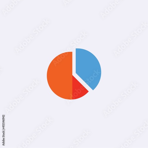 Free Download colored flat chart icon. infographic modern vector illustration. Pixel Perfect - GFXLoad