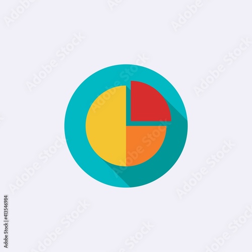 Free Download colored flat chart icon. infographic modern vector illustration. Pixel Perfect - GFXLoad