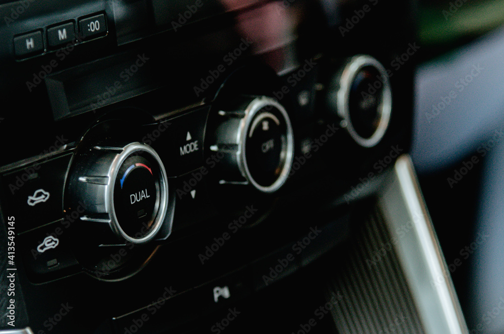 Modern interior car air conditioner control panel
