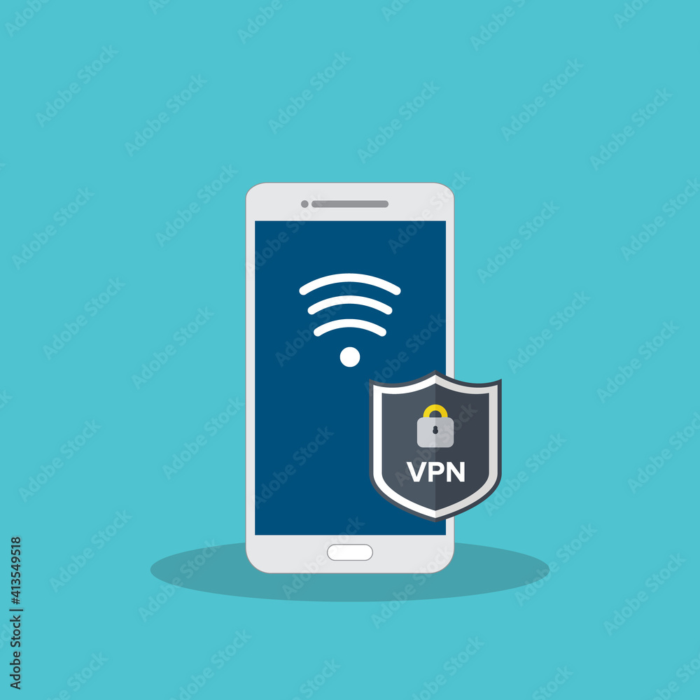 Mobile phone VPN, smartphone connecting to a secure and protected Virtual Private Network. Illustration. Mobile phone VPN, smartphone connecting to a secure and protected Virtual Private Network. Illustration.