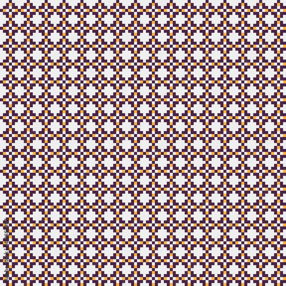 Abstract Cross Pattern generative computational art illustration