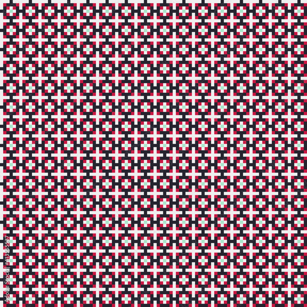 Abstract Cross Pattern generative computational art illustration Abstract Cross Pattern generative computational art illustration
