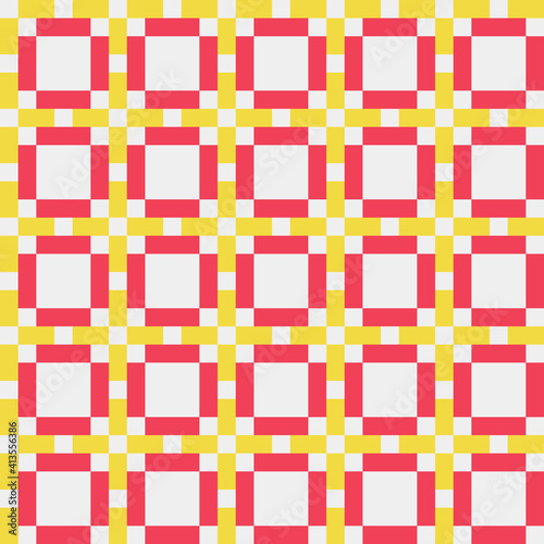 Abstract Cross Pattern generative computational art illustration