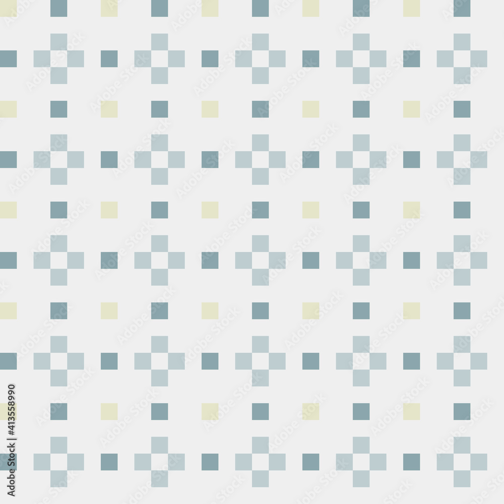 Abstract Cross Pattern generative computational art illustration
