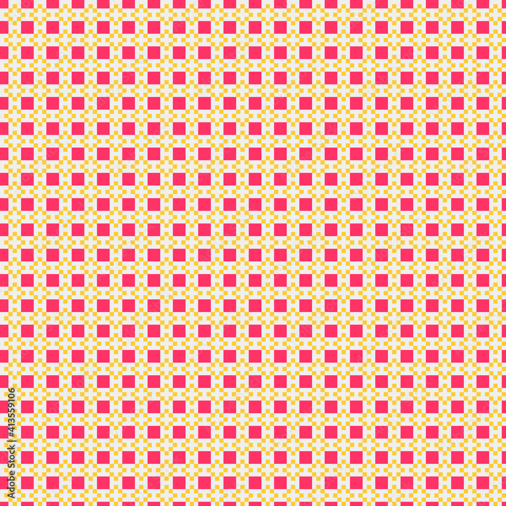 Fototapeta premium Abstract Cross Pattern generative computational art illustration