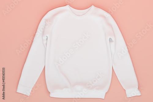 Φωτογραφία Mockup men sweatshirt with long sleeves isolated on white background