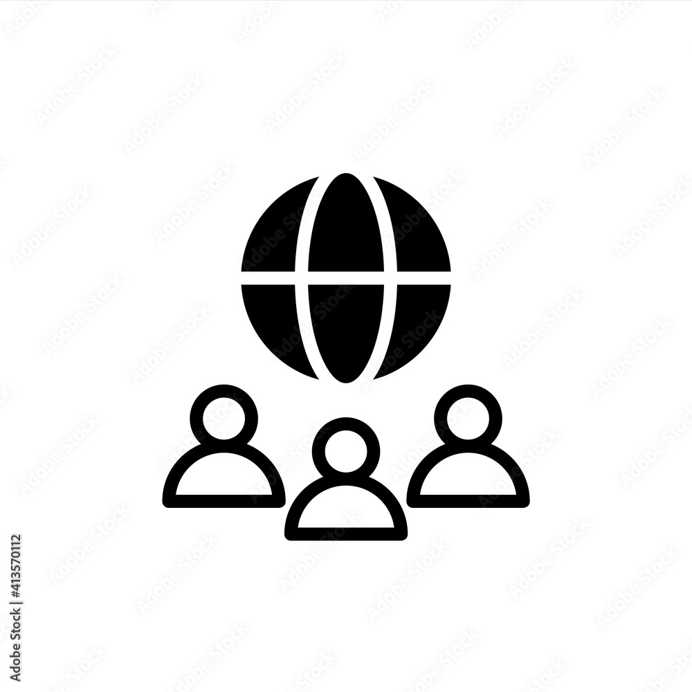 Online learning student icon in glyph style. Icons for online learning and home study. Online learning student icon in glyph style. Icons for online learning and home study.