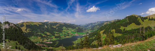 Fotografie Schwarzsee, Lac noir, canton de Fribourg, Suisse