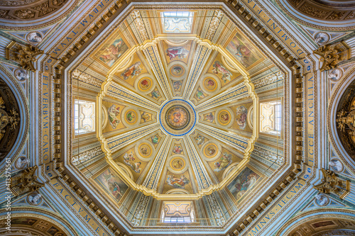 Church of Santa Maria di Loreto near Venezia Square in Rome, Italy. 