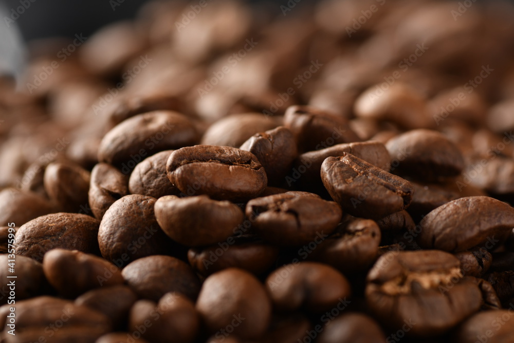 Coffee beans. Isolated on a black background. Coffee beans. Isolated on a black background.