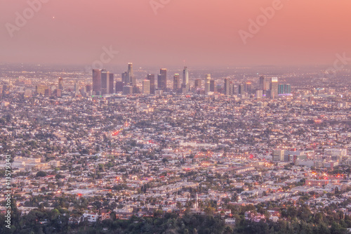 Los Angeles Skyline in the Evening