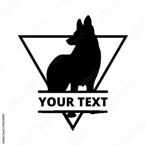 Obraz na plátně k9 dog training logo