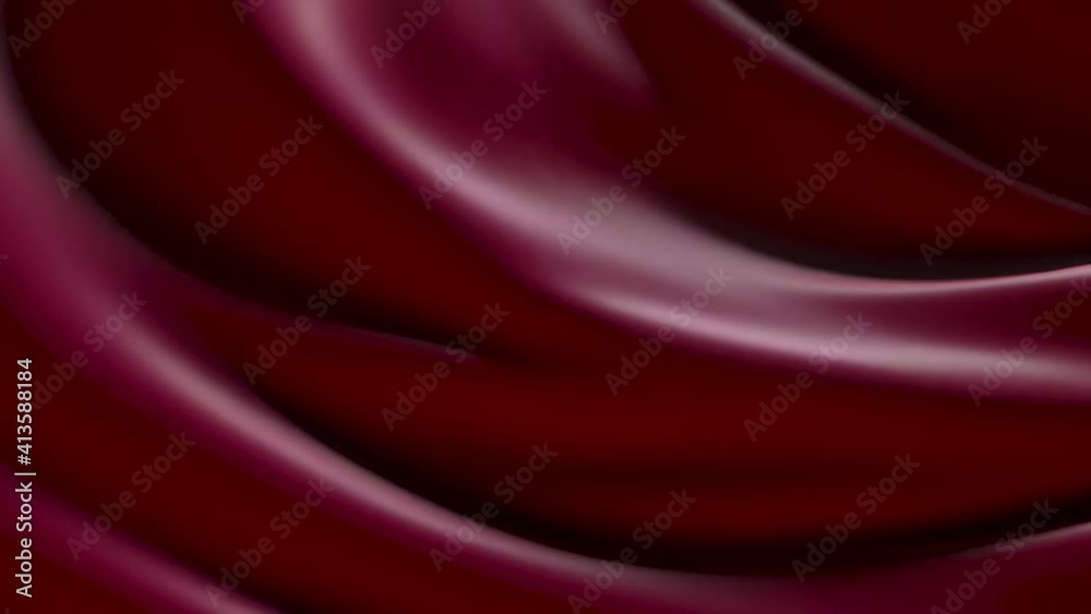 Animation of a red developing silk fabric. Elegant and luxurious fashionable dynamic style. Animation of a red developing silk fabric. Elegant and luxurious fashionable dynamic style.