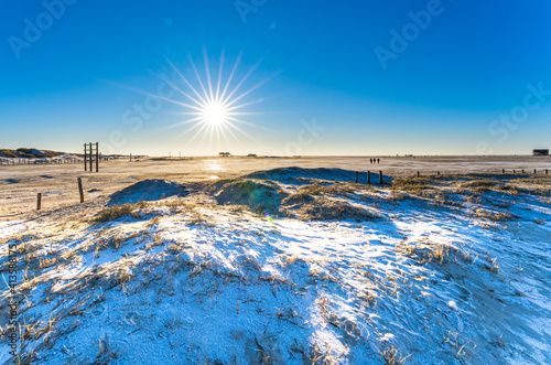 Winterlandschaft am Strand
