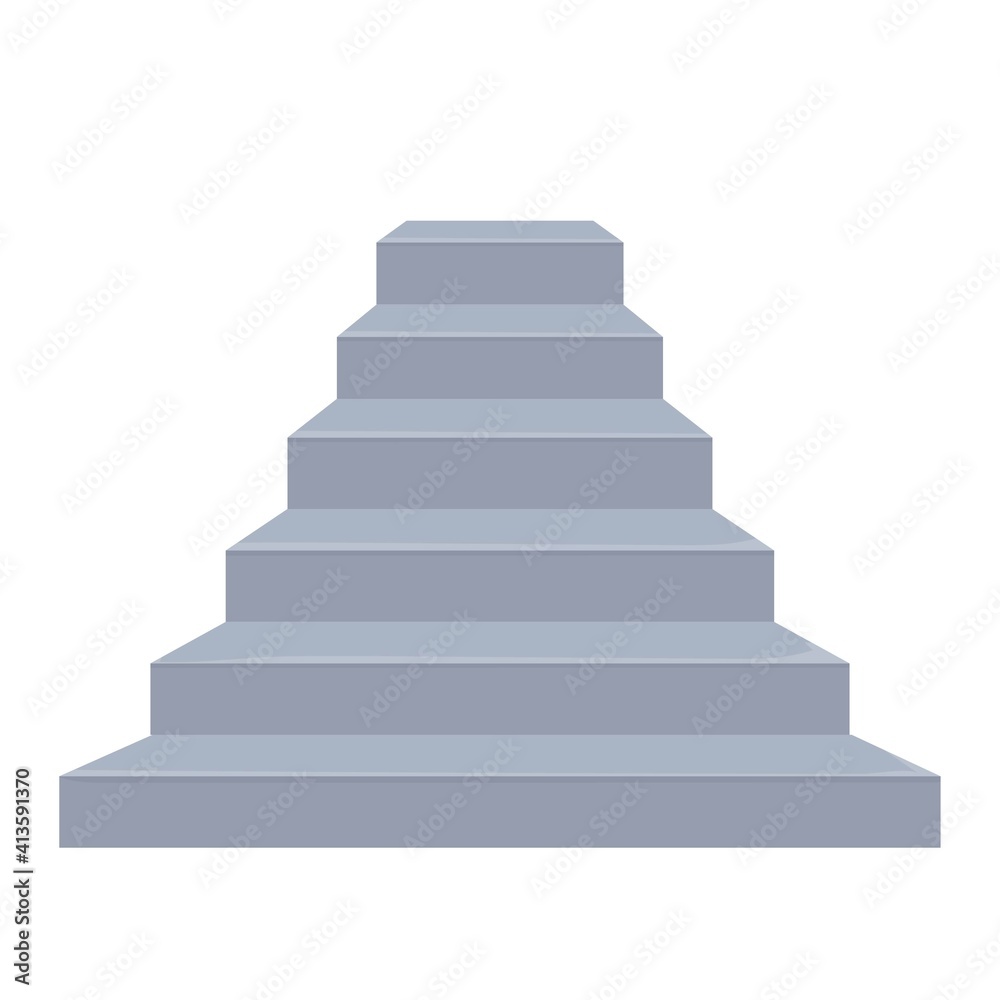 Stone, rock stairs isolated on white background in cartoon flat style. Construction, architecture element, solid. Interior boulder, ui design. Motivation concept. Stone, rock stairs isolated on white background in cartoon flat style. Construction, architecture element, solid. Interior boulder, ui design. Motivation concept.