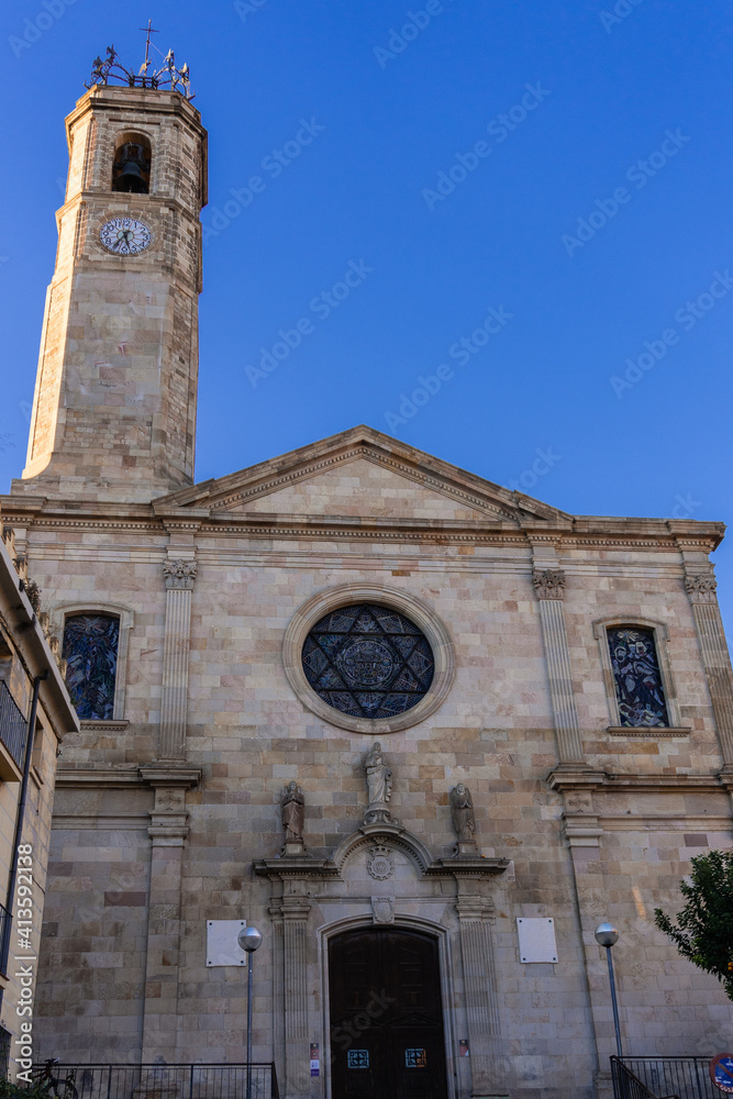 Church of Santa María de Badalona, Spain from the 18th century