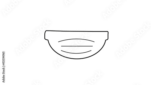 Maske weiß