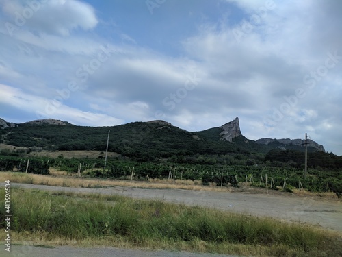 landscape with the lonely peack