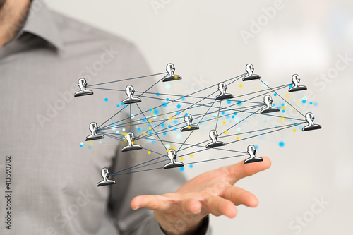 organization chart team concept networking