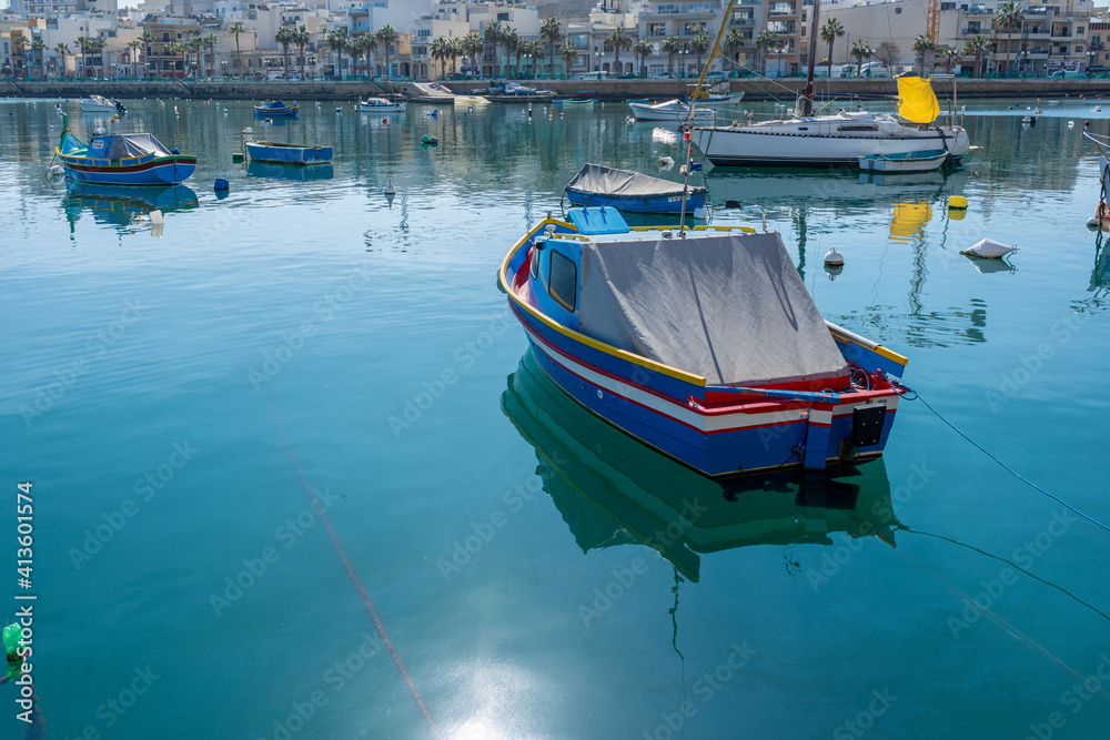 Marsaxlokk is a traditional fishing village located southeast of Malta