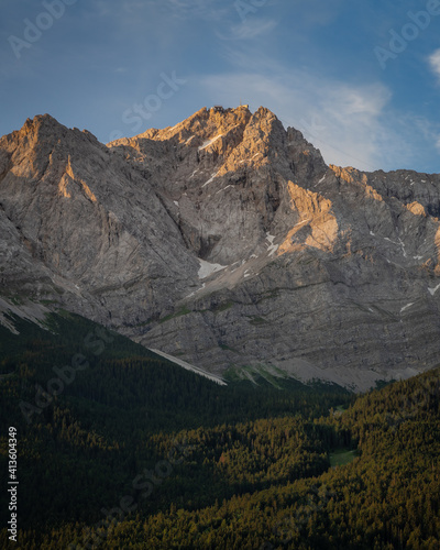 Zugspitze in Bayern, Germany.