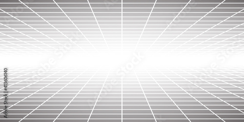 Abstract tiled background with perspective in gray colors