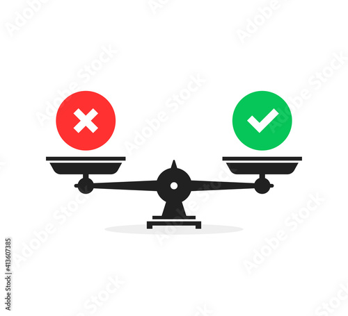 scale with decision like facts or myths