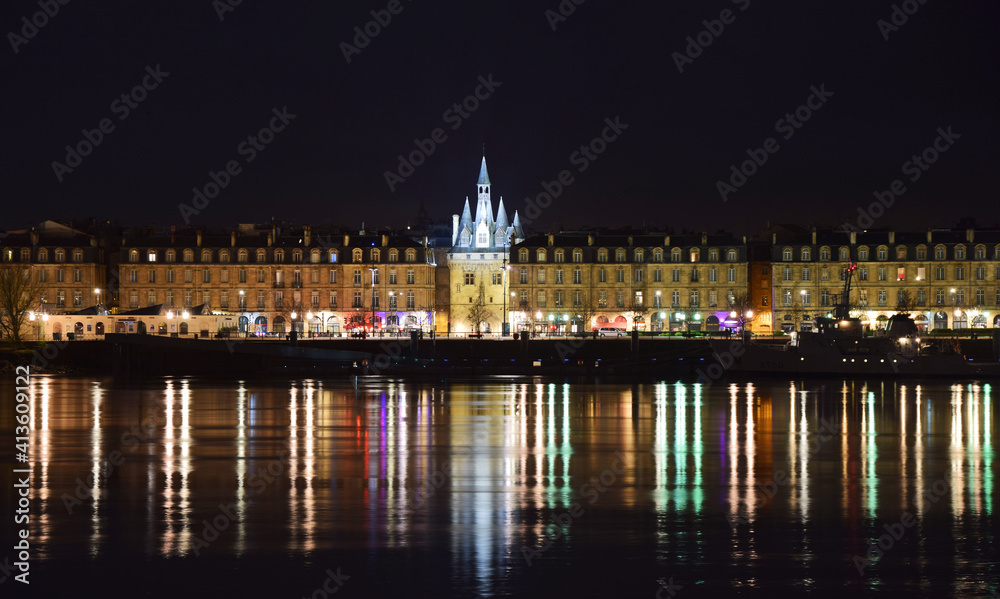 Bordeaux Town Hall near the River