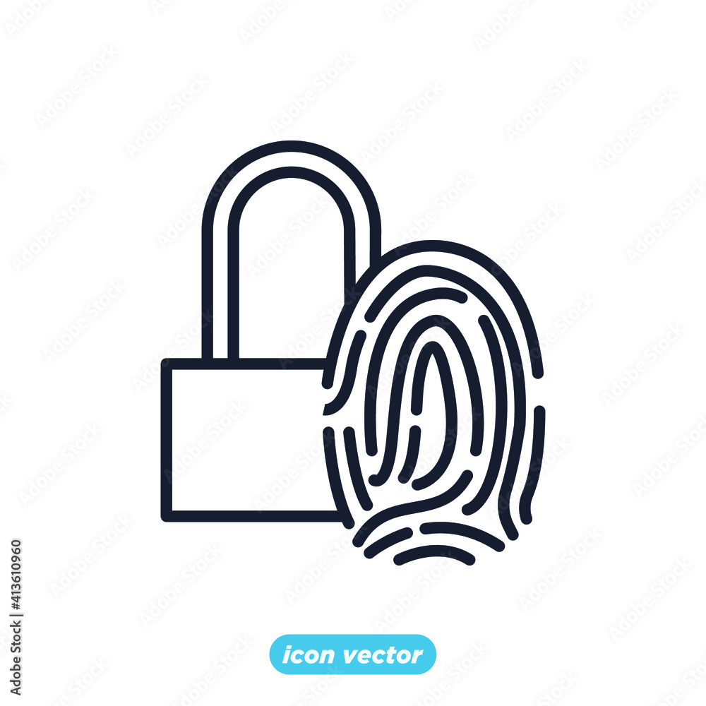 Biometric icon. Biometric symbol template for graphic and web design collection logo vector illustration Biometric icon. Biometric symbol template for graphic and web design collection logo vector illustration