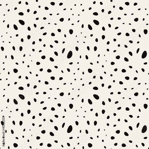 Vector seamless pattern. Modern stylish texture with smooth natural triangles. Repeating abstract tileable background. Compound organic shapes. Trendy surface design.