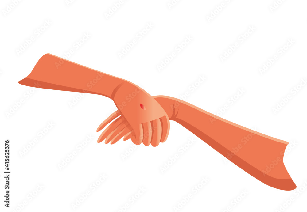 Obraz premium Easter. Jesus Christ saves Adam from hell. Iconographic image of the Saviour's and ancestor's hands. The Descent of Christ into hell. Anastasis. Resurrection Sunday. Passover.