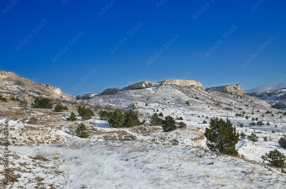 White hills in Crimea White hills in Crimea