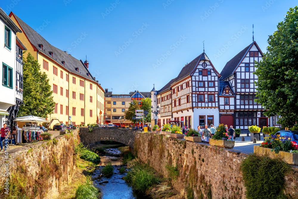 Fototapeta premium Markt, Bad Muenstereifel, Eifel, Deutschland 