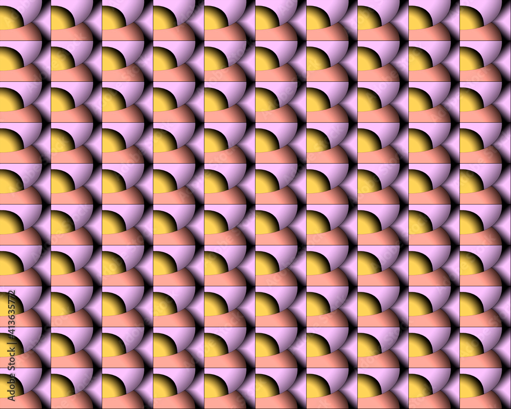 geometric pattern illustration for decoration in gradient yellow and pink color, background and texture geometric pattern illustration for decoration in gradient yellow and pink color, background and texture