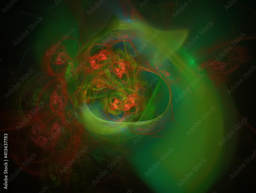 Imaginatory fractal background Image