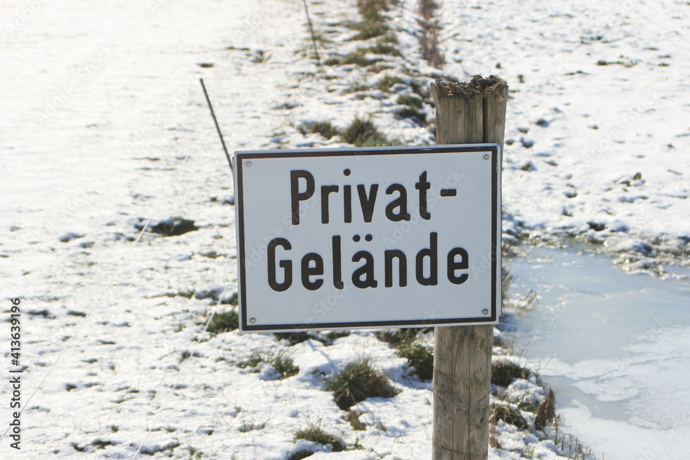 Fototapeta premium Schild 