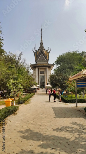 Road to the Temple in The Killing Fields. Genocide Museum. Choeung Ek Genocidal Center). Phnom Penh. Cambodia. South-East Asia photo