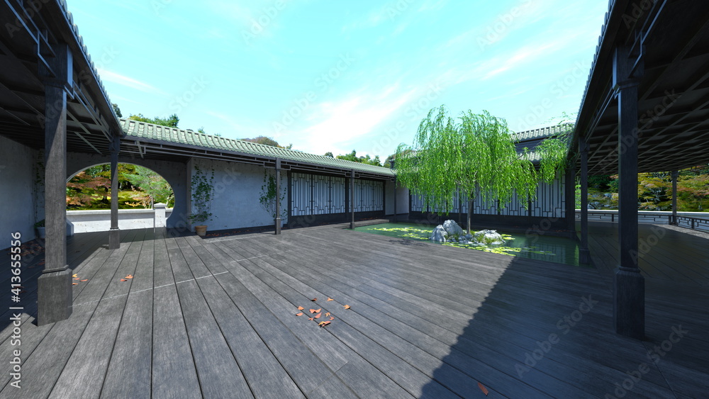 Fototapeta premium 日本屋敷