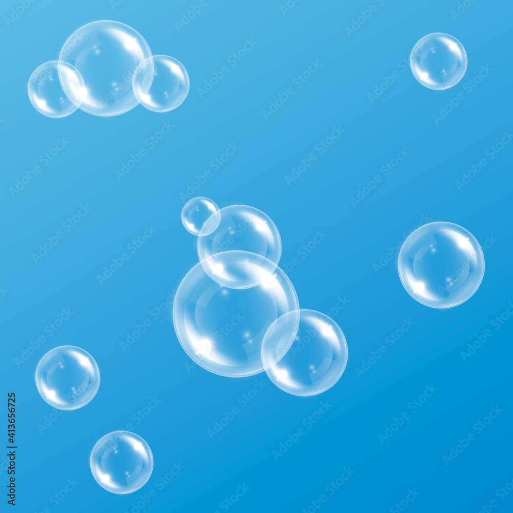 Premium Vector  Vector soap bubble realistic soap bubble png