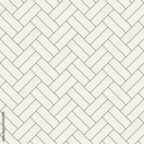 Vector seamless pattern. Modern stylish texture. Repeating geometric tiles with thin striped hexagons. Monochrome hexagonal trellis. Trendy graphic design. Can be used as swatch for illustrator.