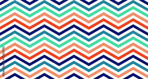 seamless background and fabric pattern in the form of waves made with colored lines